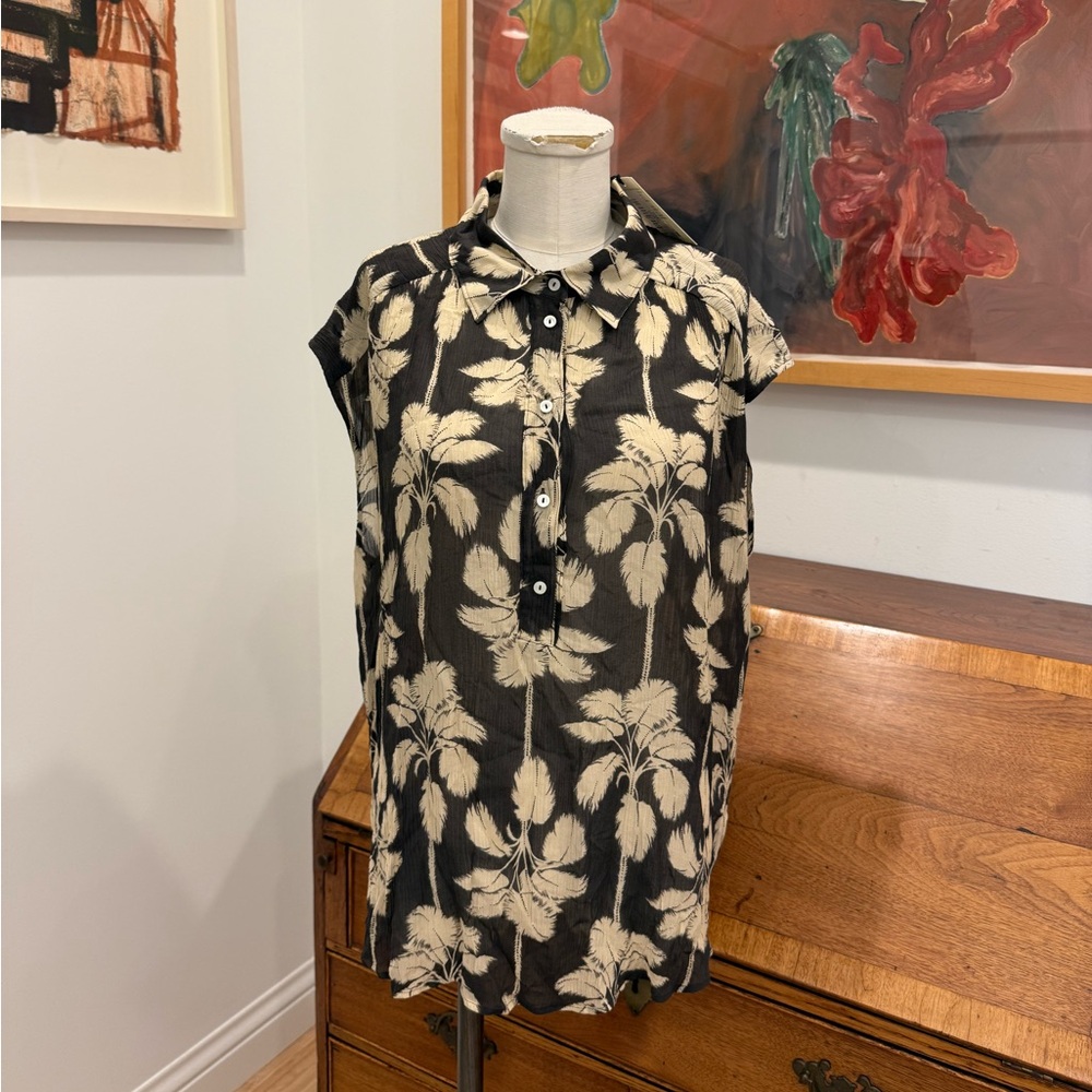 Diega Chima Floral Shirt - Chocolate